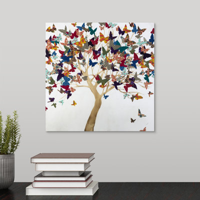 A Butterflys Journey by Sydney Edmunds - Painting on Canvas