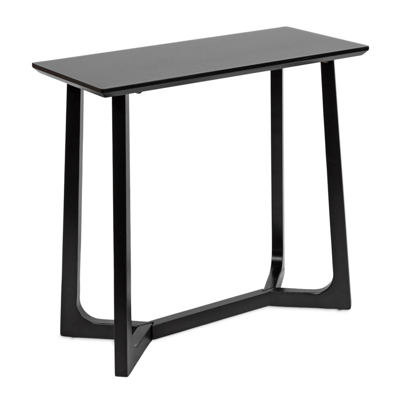 Shinee 31.49'' Console Table, Black Base/Black Top