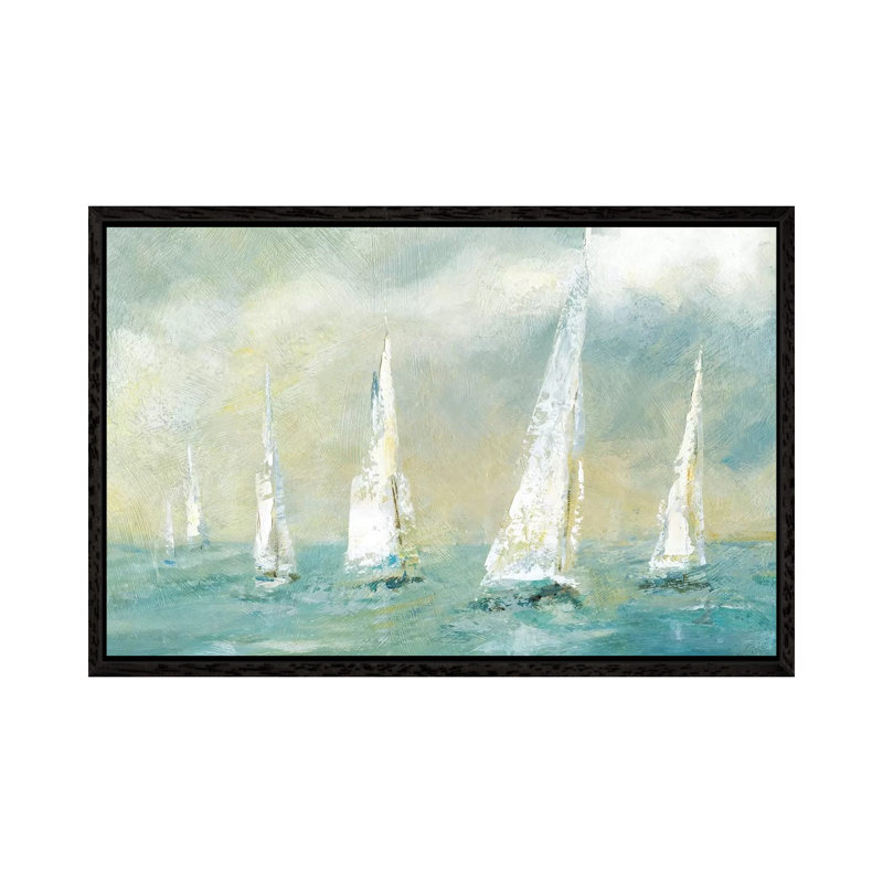 Ocean Breeze by Carol Robinson - Painting on Canvas, 152.5 cm H x 101.5 cm W, Black Framed