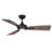 Mykonos 52" 3 - Blade Outdoor/Indoor Smart Ceiling Fan with Remote Control and LED Light Kit Included, Works With Alexa and iOS or Android App-124301843-78618479
