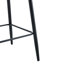 Chaises d'appoint modernes en métal noir, conception élégante pour les salons et les bars