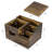 Wood Tissue Box with Remote Control Holder