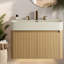Meuble-lavabo flottant de 36 pouces avec lavabo, surface solide, salle de bain moderne-357572344