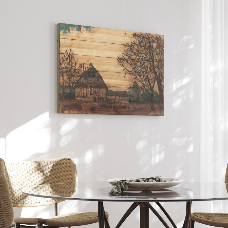 «Erst Time Barn 3», reproduction d'impression sur bois