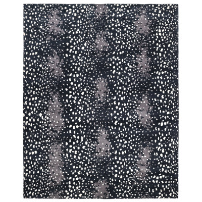 Matterson Animal Print Hand-Knotted Wool/Cotton Area Rug