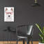 Art mural en verre Epic Art «West Highland Terrier portant des lunettes de hipster»-1055803159