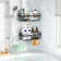 Stainless Adhesive Shower Caddy with Hooks