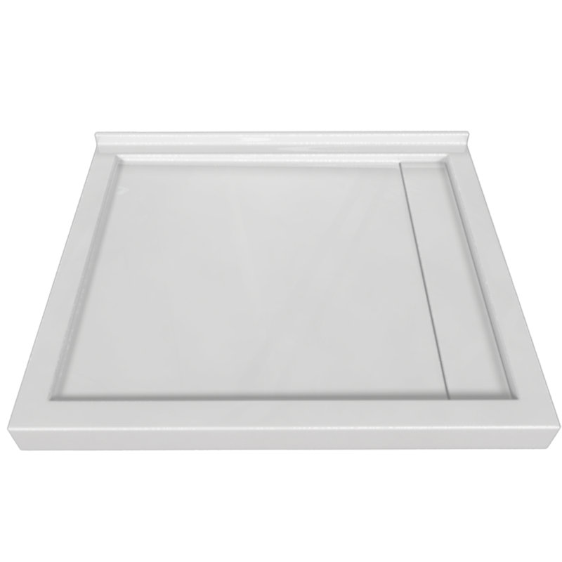 Signature 48'' W 42'' D Rectangular Triple Shower Base, Right