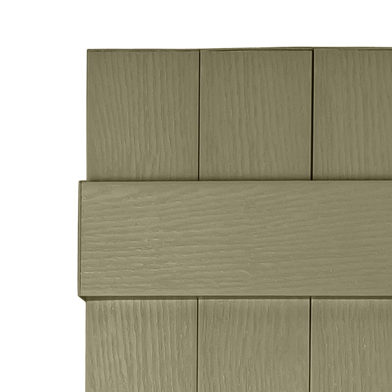 Persiennes personnalisées fermées à 3 planches, Sauge, 36"