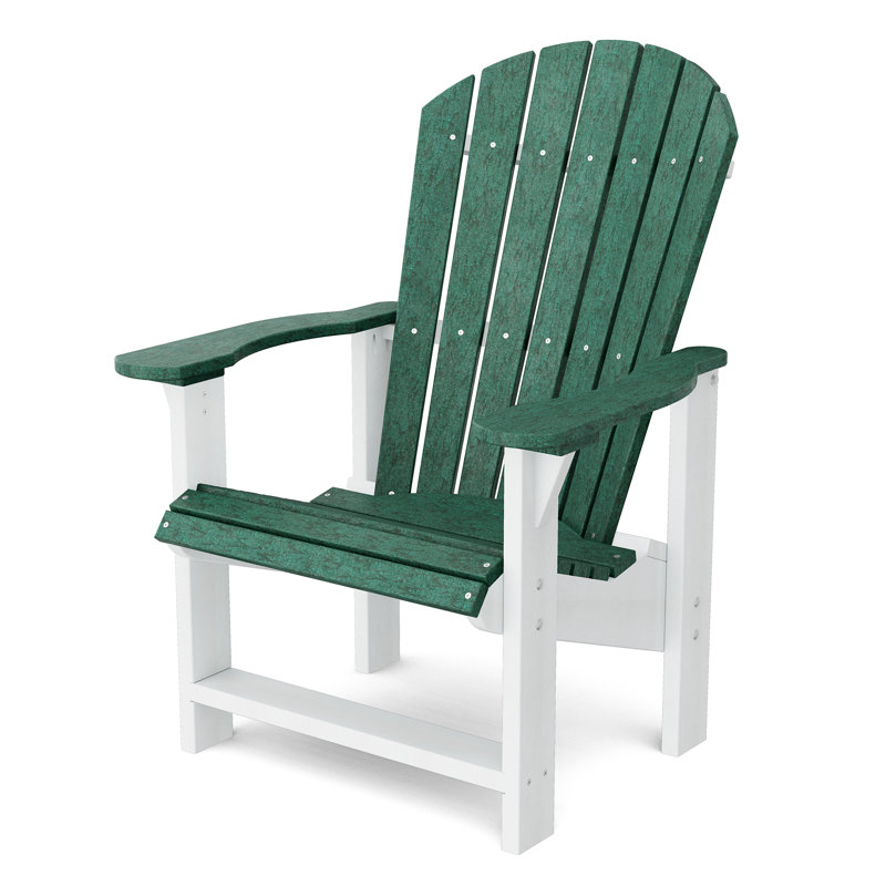 Chaise Adirondack droite Heritage, VERT GAZON / BLANC
