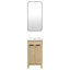 Ensemble de meuble-lavabo autoportant simple 18,1 po avec plateau en céramique et miroir Waukesha-1189456280-1189456281