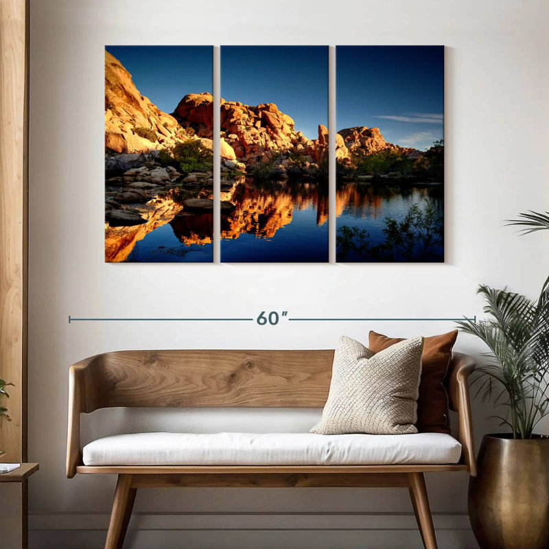 Paysage de piscine Joshua Tree, H 32 po x l 50 po