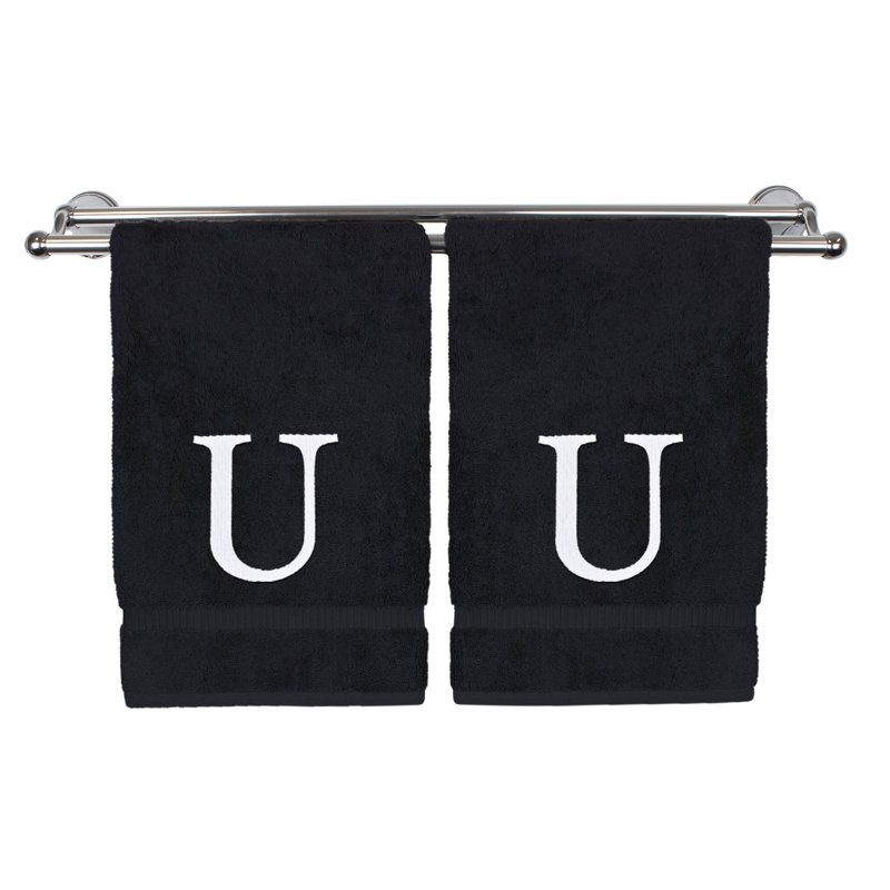 Cydny Hand Towel, Black/White, U