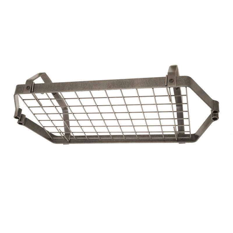 Handcrafted Low-Ceiling Retro Rectangle Pot Rack with 12 Hooks