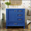 Meuble-lavabo vert 30 po avec lavabo, armoire moderne pour une durabilité accrue et un attrait esthétique-555397555