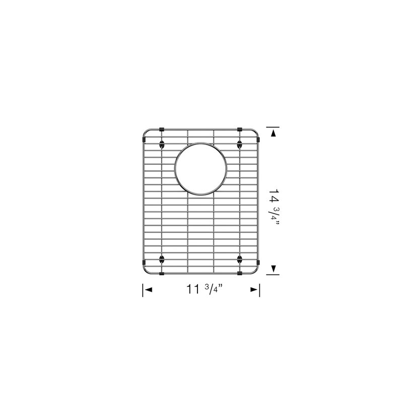 Grille d'évier en acier inoxydable pour évier Formera 60/40 - petit bol