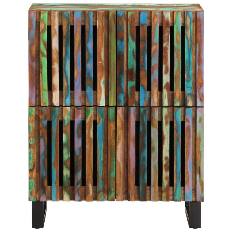 Litisha Glass Accent Chest, Brown/White/Pink
