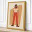 Figure in Red Modern - Wrapped Canvas-1570381207-1570381209
