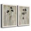 «Sumi-E Silhouette III», ensemble de 2 reproductions d'art-160957390-232801186-160957406
