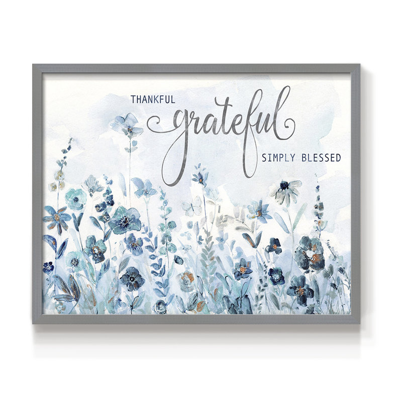 Glittering Meadow -Framed Print - Restickable, Gray, 16" H x 20" W
