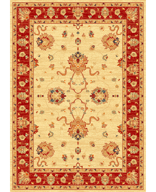 Oriental Wool Area Rug, Rectangle 70 x 135cm