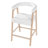 Elmcrest 26'' Seat Height Modern Mid-Century Upholstered Counter Stool with Backrest-901065933