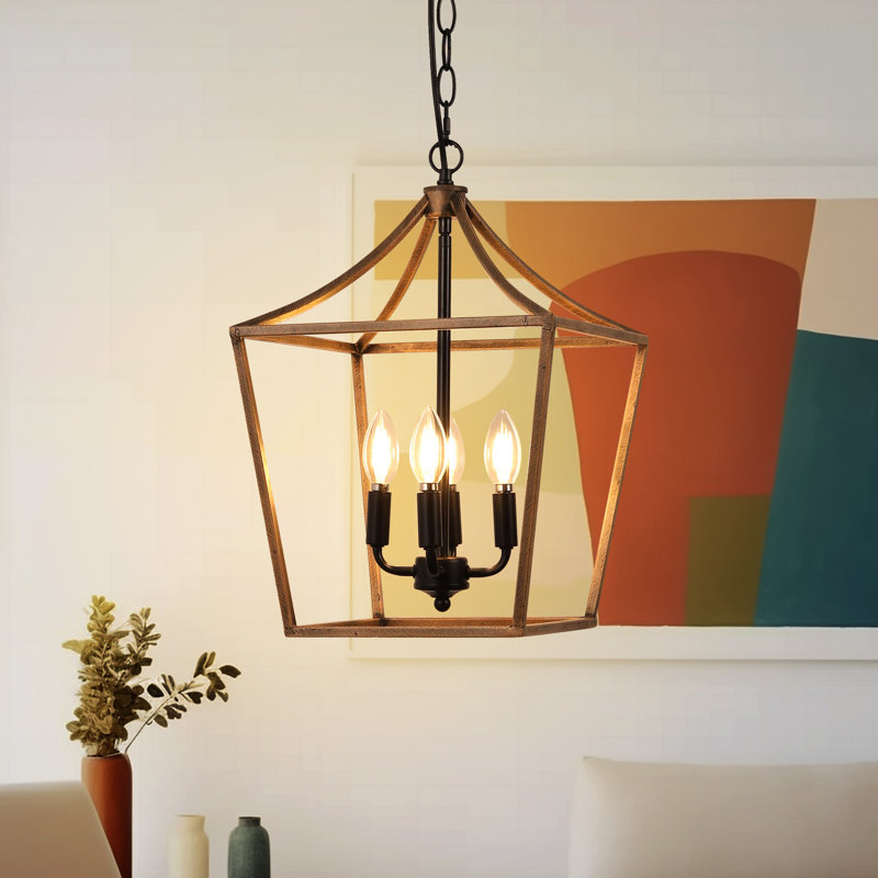 Lustre géométrique à 4 lumières à intensité variable Weside