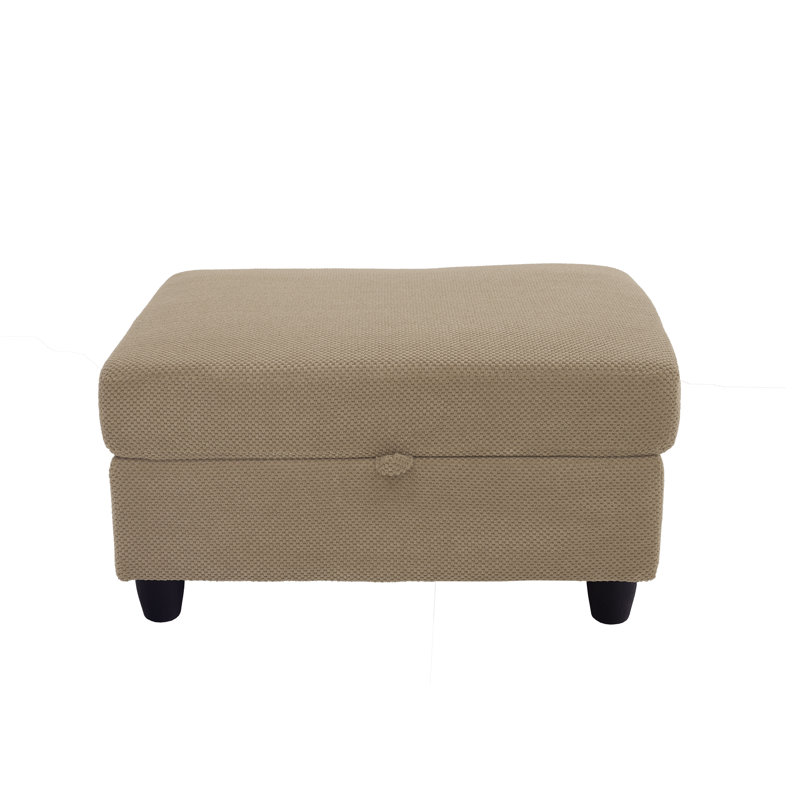Ensemble de fauteuil d'appoint et repose-pieds avec dossier inclinable, porte-gobelets et port USB-C