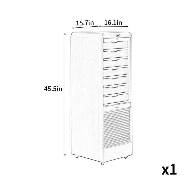 Retro Compact And Practical Accent Cabinet
