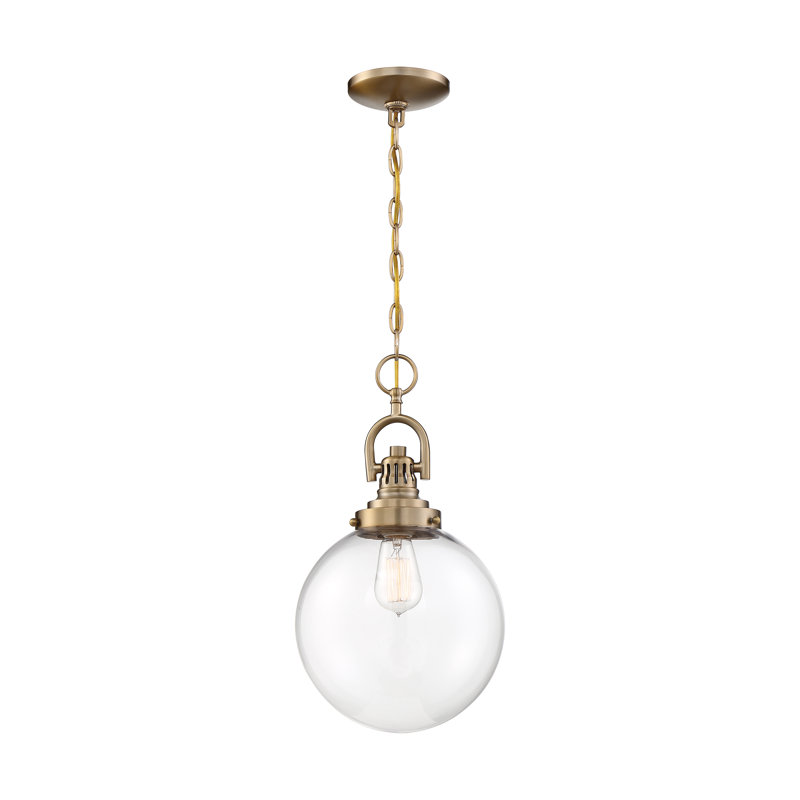 Luminaire suspendu à 1 lumière Crownfield, Bronze brillant