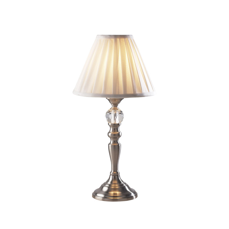 Mccraney Metal Table Lamp, Satin Chrome