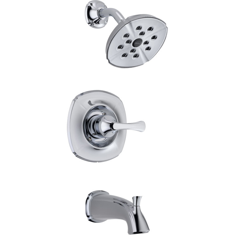 Addison Diverter Tub and Shower Faucet with Lever Handle and Monitor