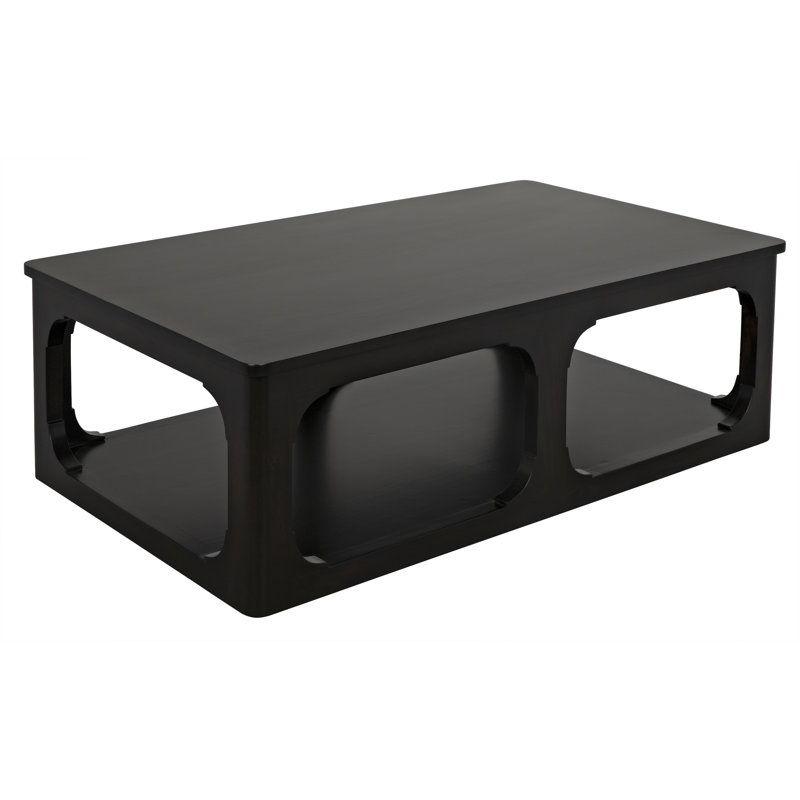 Gimso Solid Wood Coffee Table, 17" H x 54" L x 32" W, Espresso