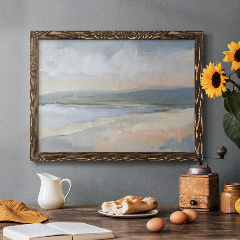 Étude côtière I - reproduction de photo simple sur toile, Noyer, H 28 po x l 42 po x P 1,5 po
