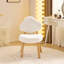 Fauteuil d'appoint Cloud Puff Soft avec pieds en bois - Meuble-lavabo moderne-597343721