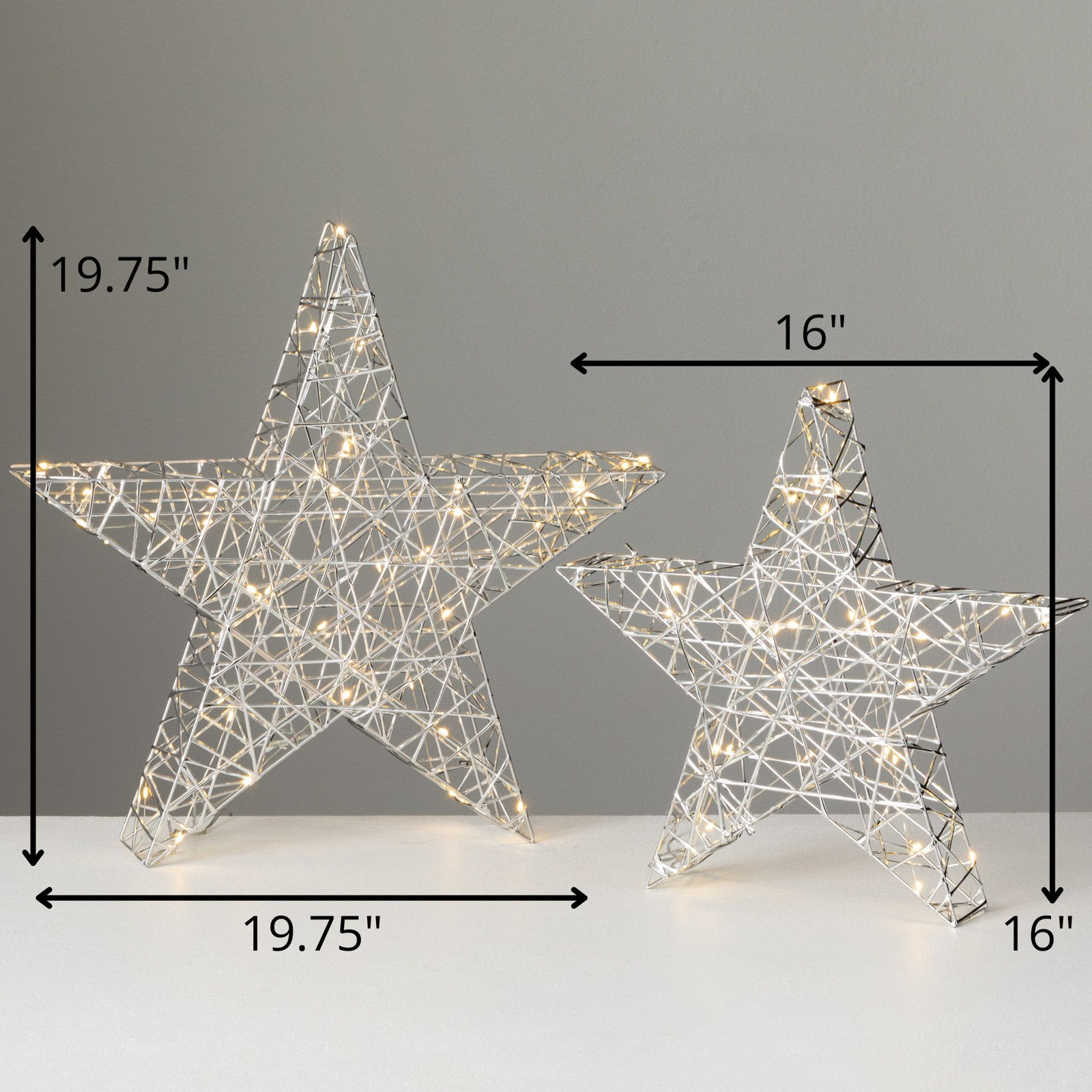 Maison De Noel Metal Outdoor Christmas Decoration, Silver