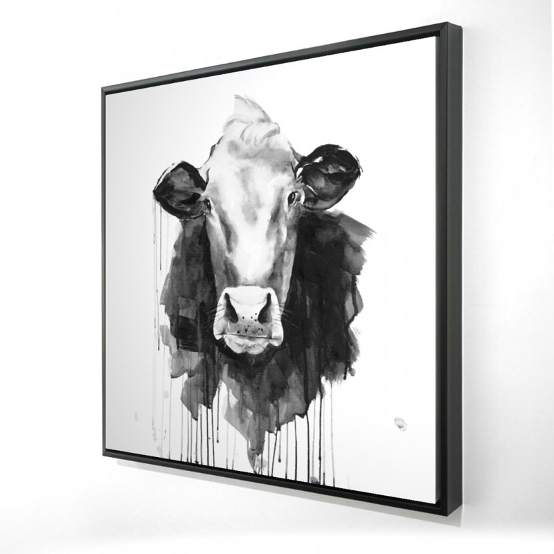Vache - Toile encadrée pour la cuisine avec animaux | Art