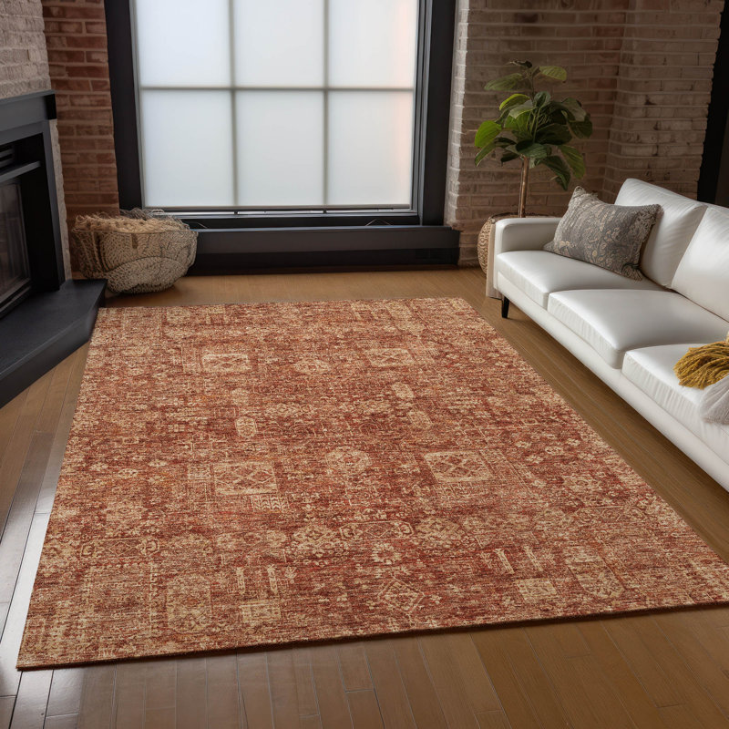 Floral Indoor / Outdoor Rug, Rectangle 3' x 5'
