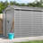 Vidaxl Garden Shed Light Grey Galvanized Steel Large Garden Shed-116118585-116118595