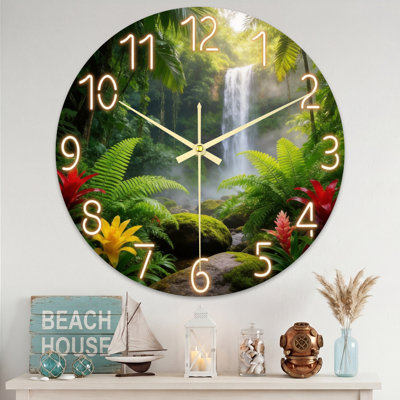 Horloge murale paysage et nature