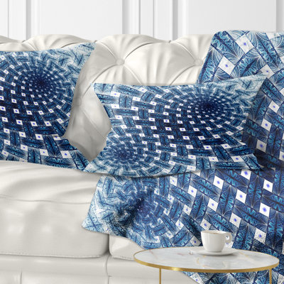 Floral 3D Shaped Large Fractal Flower Lumbar Pillow