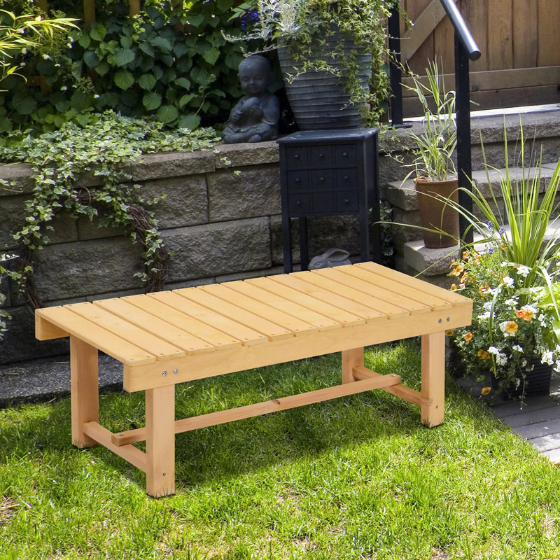 Quinnwood Wooden Traditional Bench/Picnic Bench