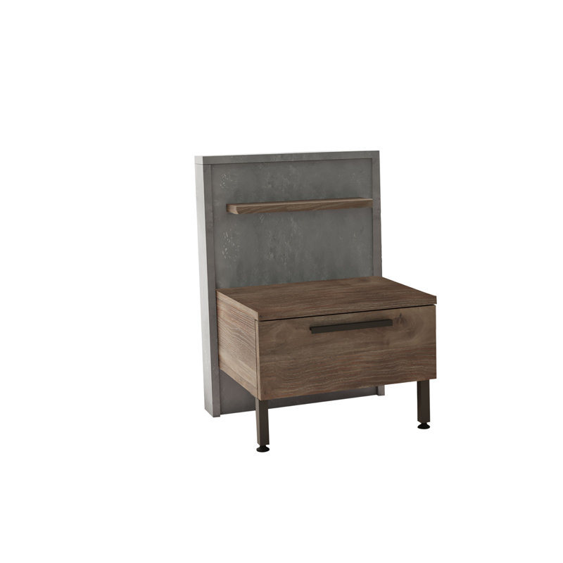 17.17'' W Metal Nightstand