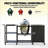 Heavy Duty Metal BBQ Prep Table
