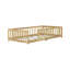 Lit simple au sol avec clôture, bois d'hévéa, garde-corps de sécurité, assemblage facile-8551459