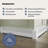 Baseboarders Basic Series Rust-Resistant Galvanized Steel Easy Slip-On Baseboard Heater Cover Set – White | Heater Cover & Endcaps Included-78086944