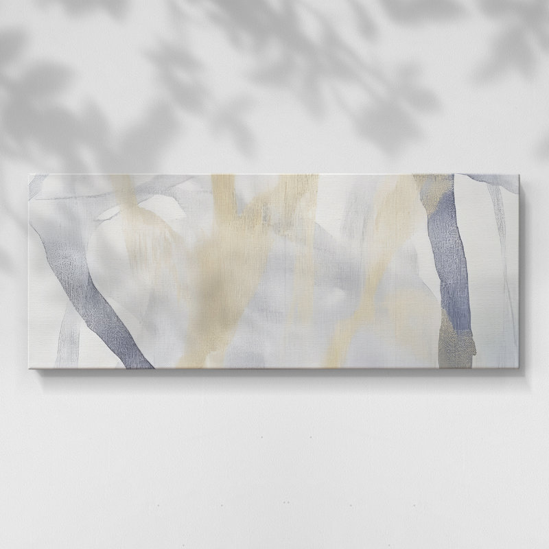 Série abstraite -DXCII- Toile tendue avec châssis - Prêt à accrocher, H 12 po x l 30 po