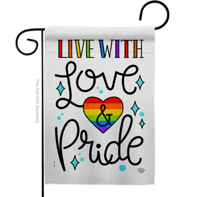 Live with Love 2Sided Polyester House Flag