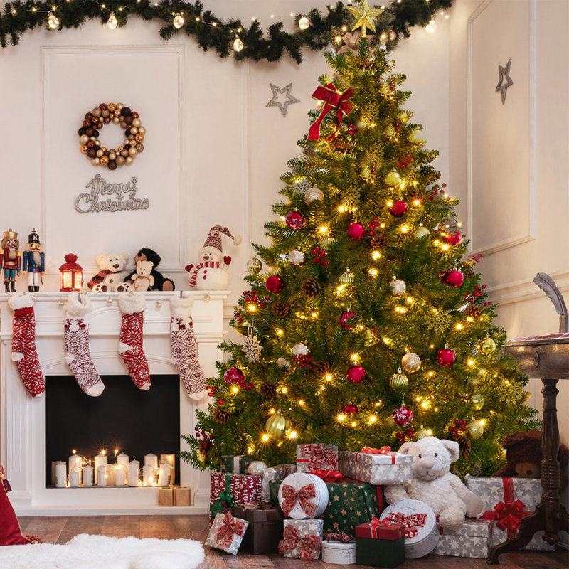 Arbre de Noël artificiel vert facile à installer - support inclus, 6 pi