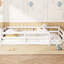 White Pine Twin Floor Bed, Intact Guardrails, No Foundation Required, Ideal For Reading